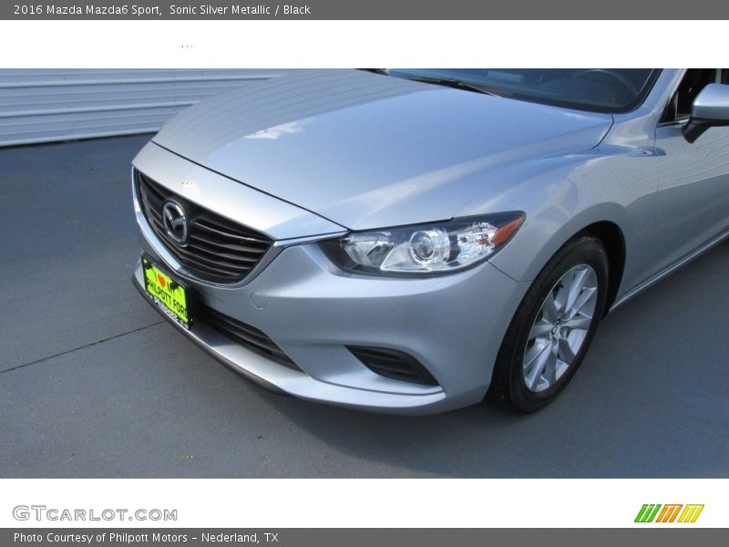 Sonic Silver Metallic / Black 2016 Mazda Mazda6 Sport
