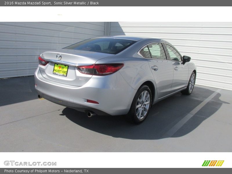Sonic Silver Metallic / Black 2016 Mazda Mazda6 Sport