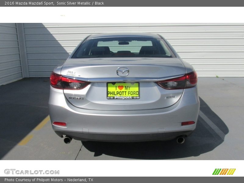 Sonic Silver Metallic / Black 2016 Mazda Mazda6 Sport
