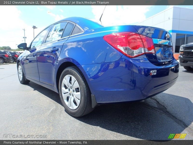 Blue Topaz Metallic / Jet Black/Medium Titanium 2012 Chevrolet Cruze LS