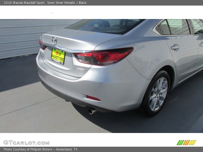 Sonic Silver Metallic / Black 2016 Mazda Mazda6 Sport