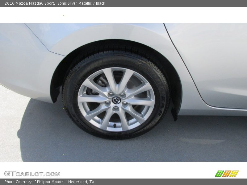 Sonic Silver Metallic / Black 2016 Mazda Mazda6 Sport