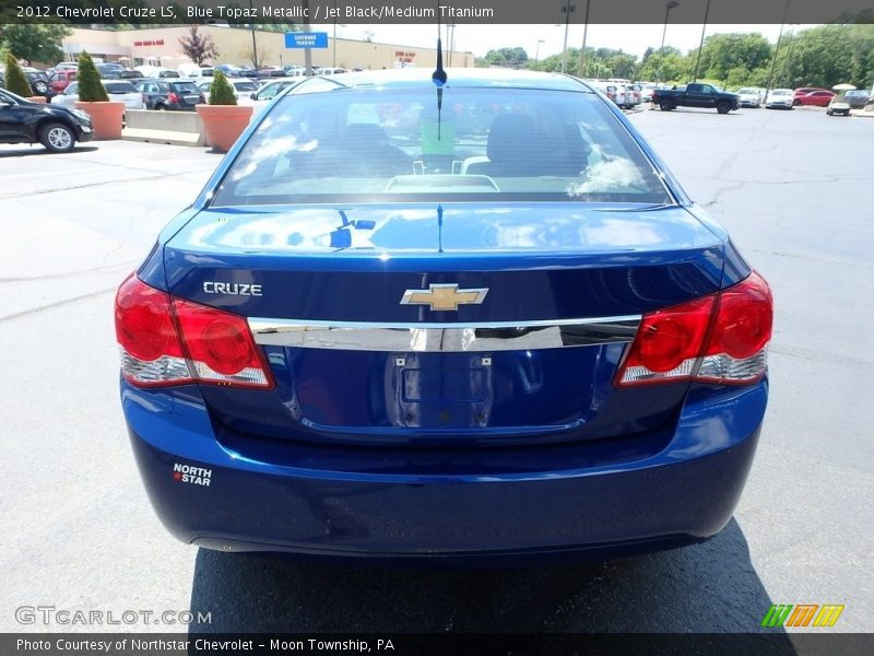 Blue Topaz Metallic / Jet Black/Medium Titanium 2012 Chevrolet Cruze LS