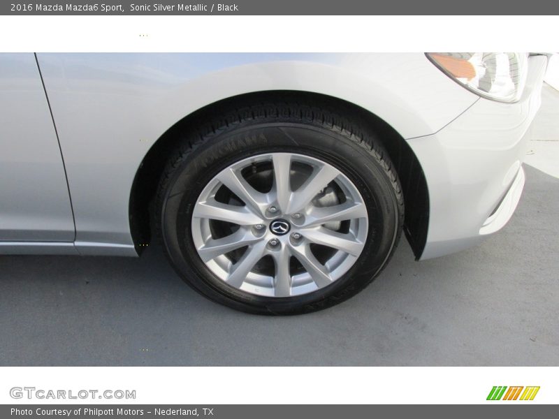 Sonic Silver Metallic / Black 2016 Mazda Mazda6 Sport