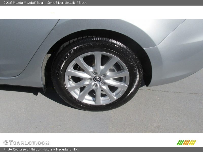 Sonic Silver Metallic / Black 2016 Mazda Mazda6 Sport