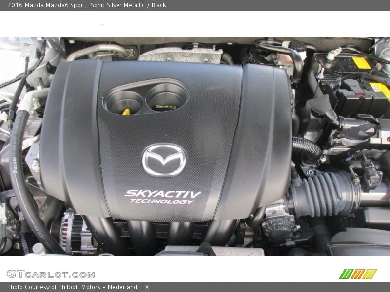 Sonic Silver Metallic / Black 2016 Mazda Mazda6 Sport