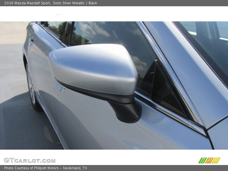 Sonic Silver Metallic / Black 2016 Mazda Mazda6 Sport