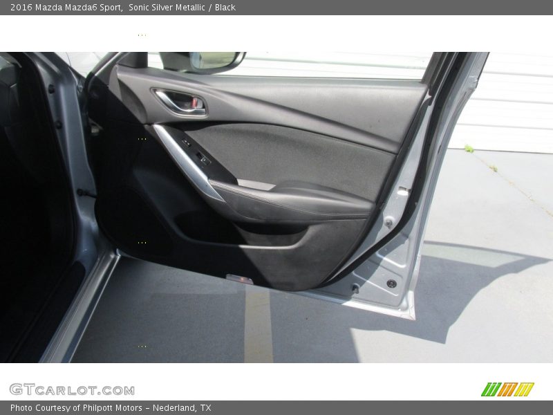 Sonic Silver Metallic / Black 2016 Mazda Mazda6 Sport