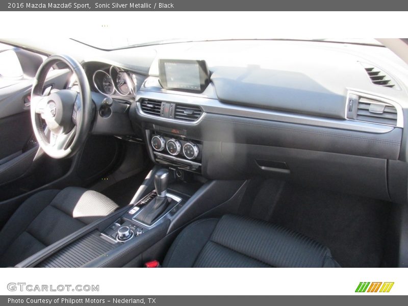 Sonic Silver Metallic / Black 2016 Mazda Mazda6 Sport