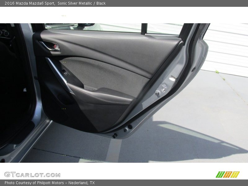 Sonic Silver Metallic / Black 2016 Mazda Mazda6 Sport