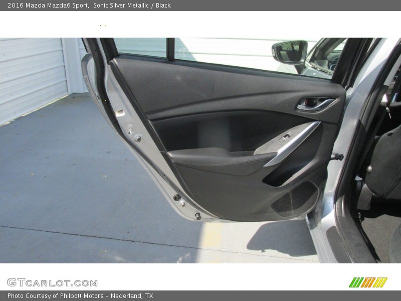 Sonic Silver Metallic / Black 2016 Mazda Mazda6 Sport