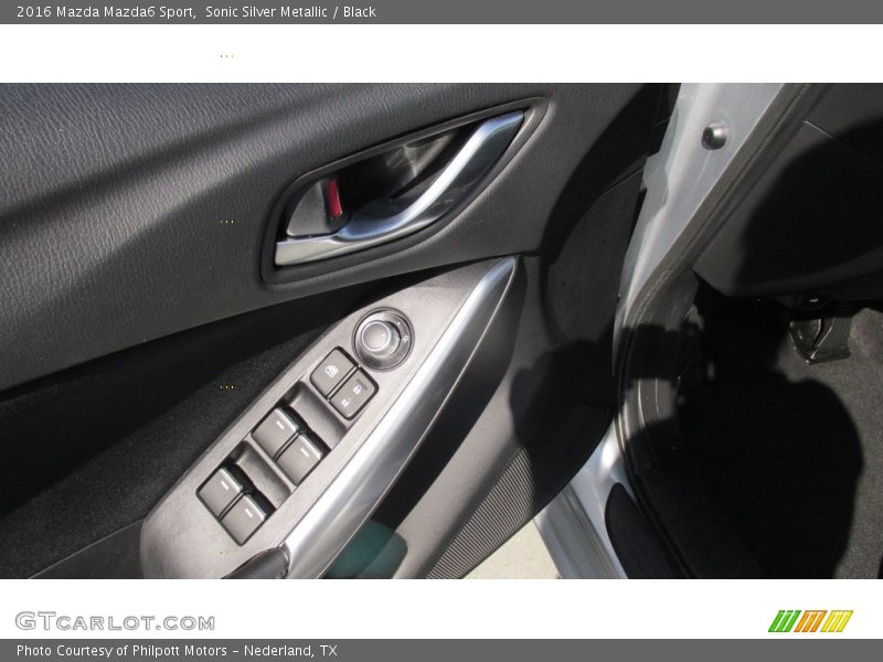 Sonic Silver Metallic / Black 2016 Mazda Mazda6 Sport