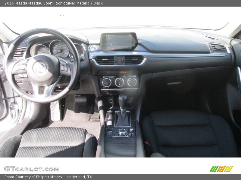 Sonic Silver Metallic / Black 2016 Mazda Mazda6 Sport