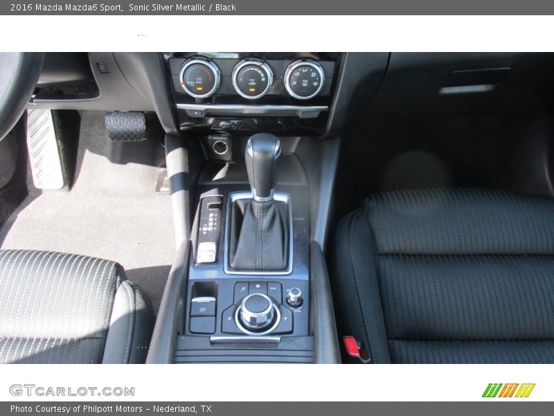 Sonic Silver Metallic / Black 2016 Mazda Mazda6 Sport