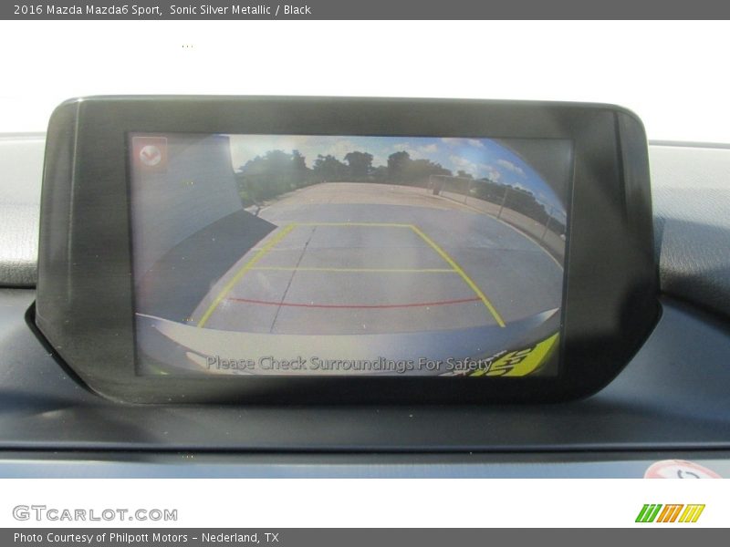 Sonic Silver Metallic / Black 2016 Mazda Mazda6 Sport