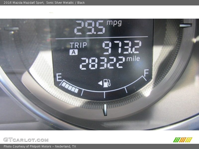 Sonic Silver Metallic / Black 2016 Mazda Mazda6 Sport