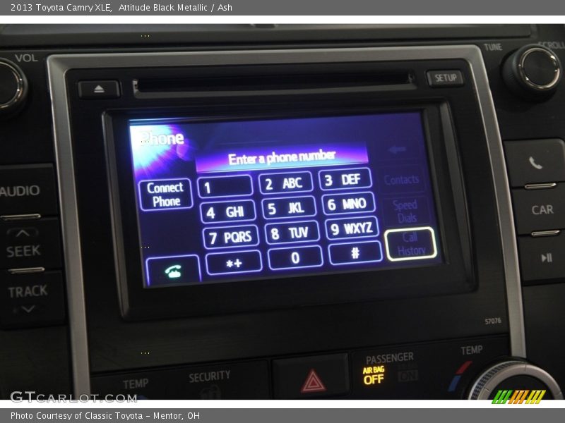 Attitude Black Metallic / Ash 2013 Toyota Camry XLE