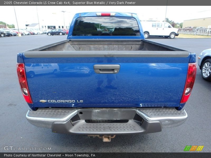 Superior Blue Metallic / Very Dark Pewter 2005 Chevrolet Colorado LS Crew Cab 4x4