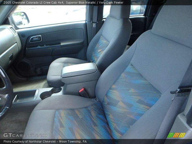 Superior Blue Metallic / Very Dark Pewter 2005 Chevrolet Colorado LS Crew Cab 4x4
