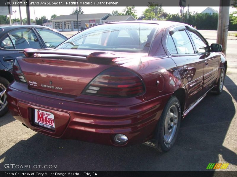 Redfire Metallic / Dark Pewter 2000 Pontiac Grand Am SE Sedan