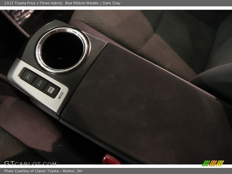 Blue Ribbon Metallic / Dark Gray 2013 Toyota Prius v Three Hybrid