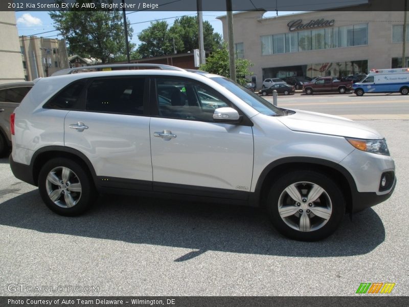 Bright Silver / Beige 2012 Kia Sorento EX V6 AWD