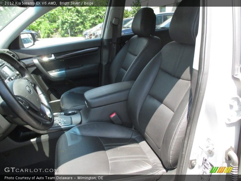 Bright Silver / Beige 2012 Kia Sorento EX V6 AWD