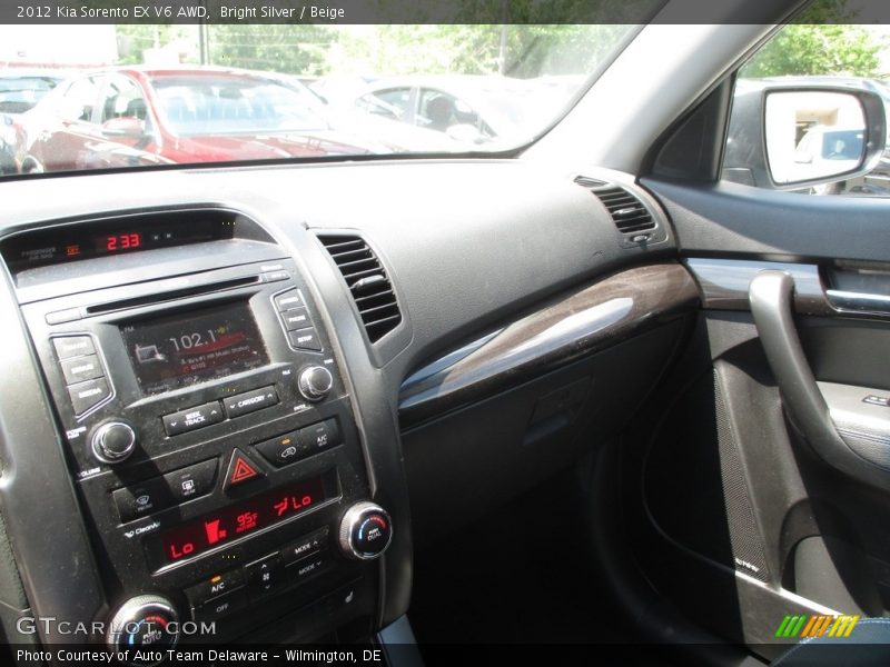 Bright Silver / Beige 2012 Kia Sorento EX V6 AWD