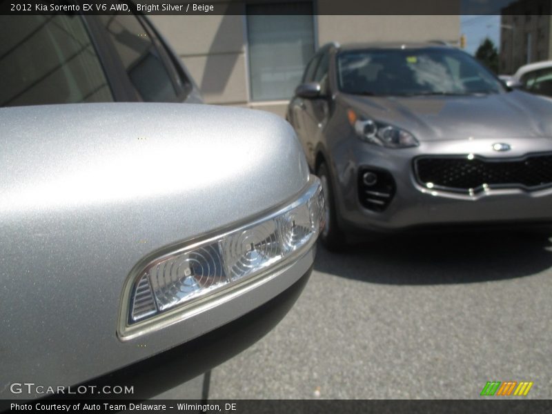 Bright Silver / Beige 2012 Kia Sorento EX V6 AWD