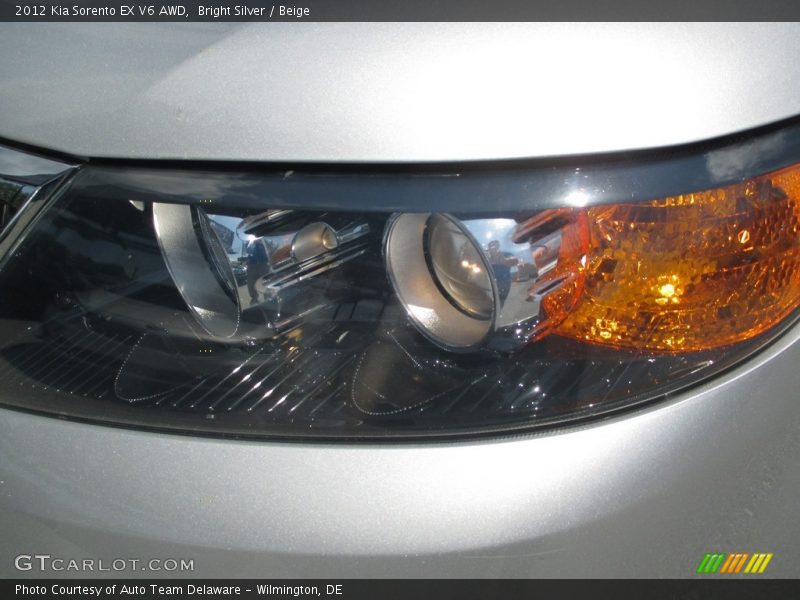 Bright Silver / Beige 2012 Kia Sorento EX V6 AWD