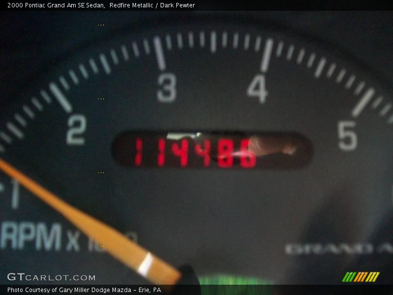 Redfire Metallic / Dark Pewter 2000 Pontiac Grand Am SE Sedan
