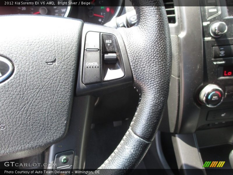 Bright Silver / Beige 2012 Kia Sorento EX V6 AWD