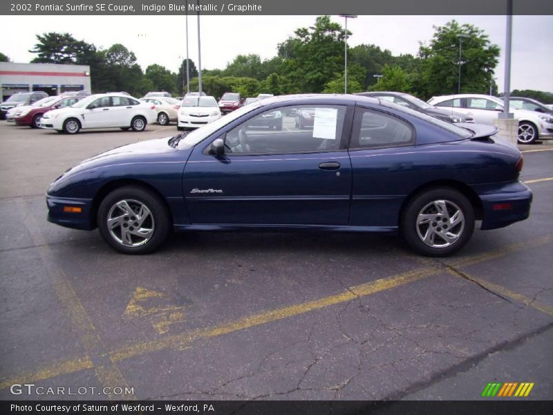 Indigo Blue Metallic / Graphite 2002 Pontiac Sunfire SE Coupe