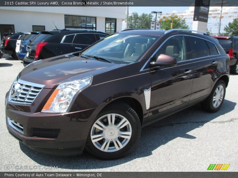 Cocoa Bronze Metallic / Shale/Brownstone 2015 Cadillac SRX Luxury AWD