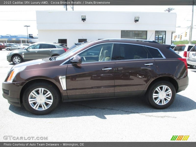 Cocoa Bronze Metallic / Shale/Brownstone 2015 Cadillac SRX Luxury AWD