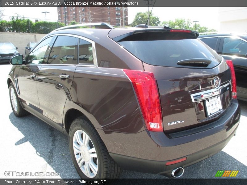 Cocoa Bronze Metallic / Shale/Brownstone 2015 Cadillac SRX Luxury AWD