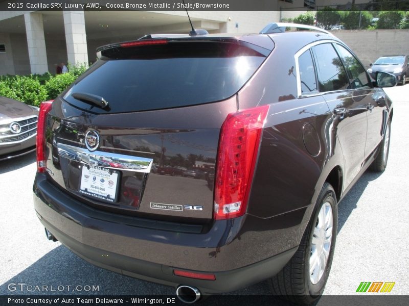Cocoa Bronze Metallic / Shale/Brownstone 2015 Cadillac SRX Luxury AWD
