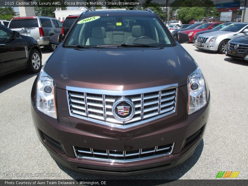Cocoa Bronze Metallic / Shale/Brownstone 2015 Cadillac SRX Luxury AWD