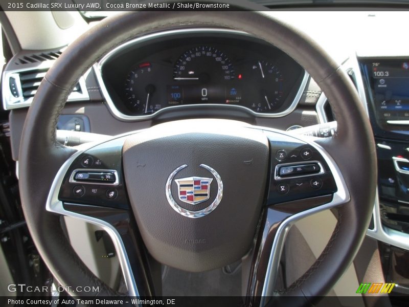 Cocoa Bronze Metallic / Shale/Brownstone 2015 Cadillac SRX Luxury AWD