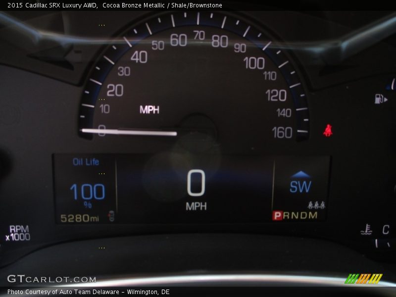 Cocoa Bronze Metallic / Shale/Brownstone 2015 Cadillac SRX Luxury AWD