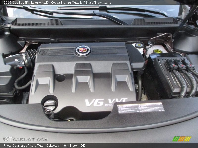Cocoa Bronze Metallic / Shale/Brownstone 2015 Cadillac SRX Luxury AWD