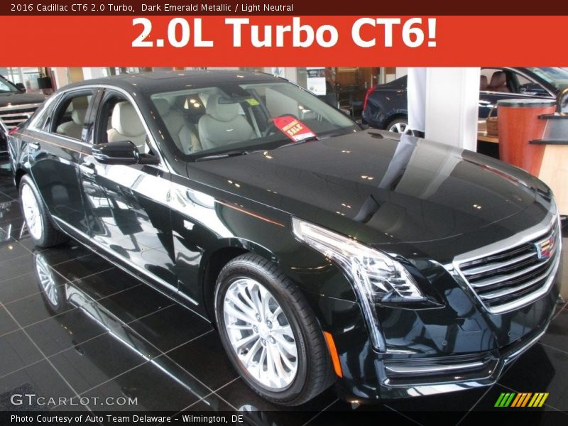 Dark Emerald Metallic / Light Neutral 2016 Cadillac CT6 2.0 Turbo