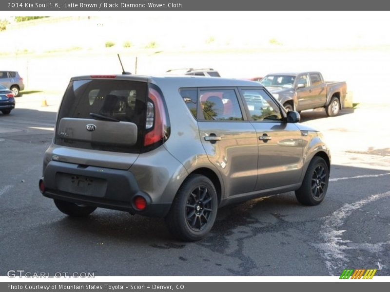 Latte Brown / Black Diamond Woven Cloth 2014 Kia Soul 1.6