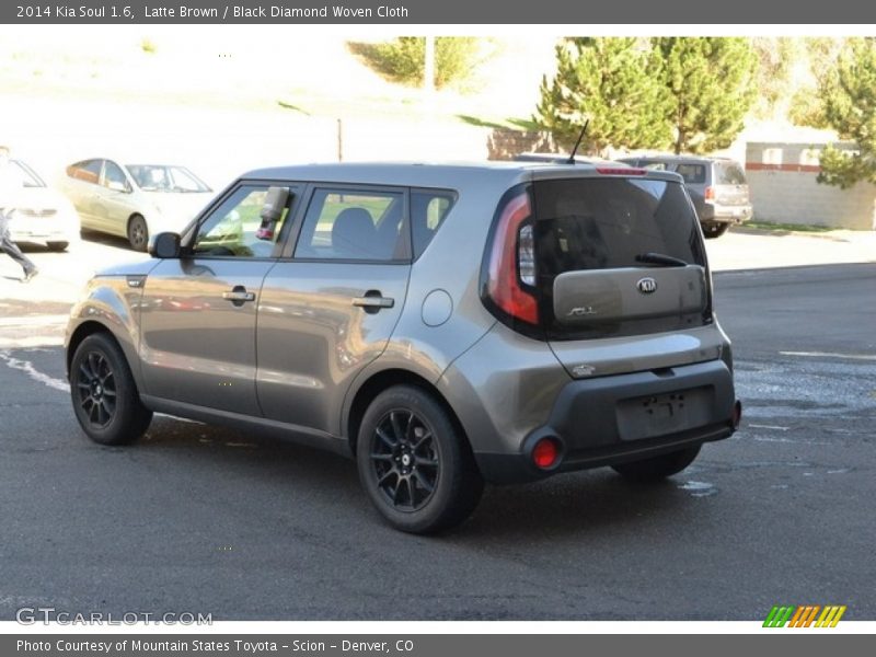 Latte Brown / Black Diamond Woven Cloth 2014 Kia Soul 1.6