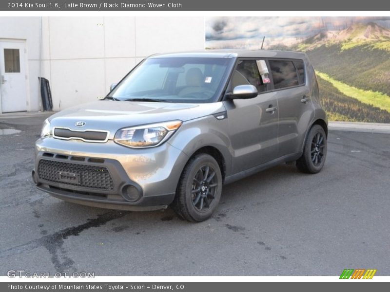 Latte Brown / Black Diamond Woven Cloth 2014 Kia Soul 1.6