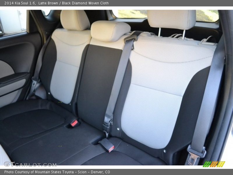 Latte Brown / Black Diamond Woven Cloth 2014 Kia Soul 1.6