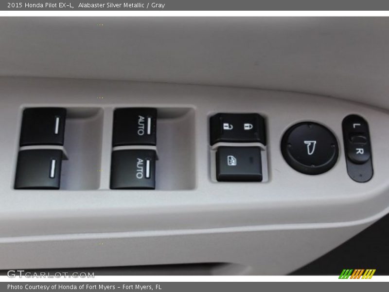 Alabaster Silver Metallic / Gray 2015 Honda Pilot EX-L