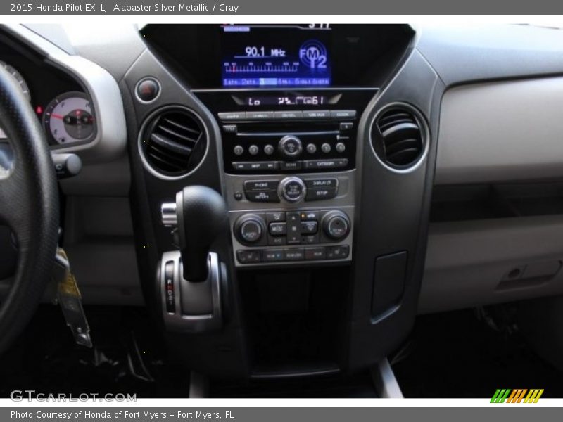 Alabaster Silver Metallic / Gray 2015 Honda Pilot EX-L