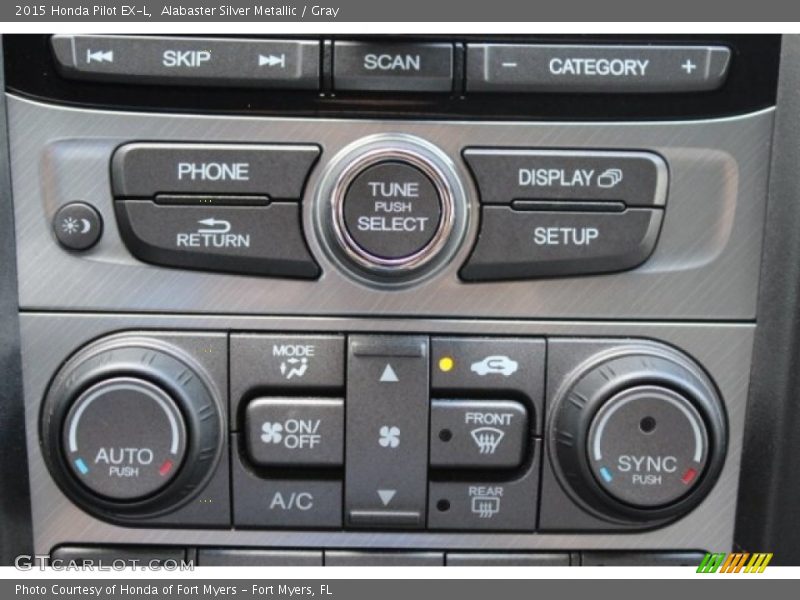 Alabaster Silver Metallic / Gray 2015 Honda Pilot EX-L