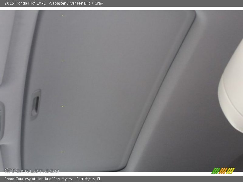 Alabaster Silver Metallic / Gray 2015 Honda Pilot EX-L